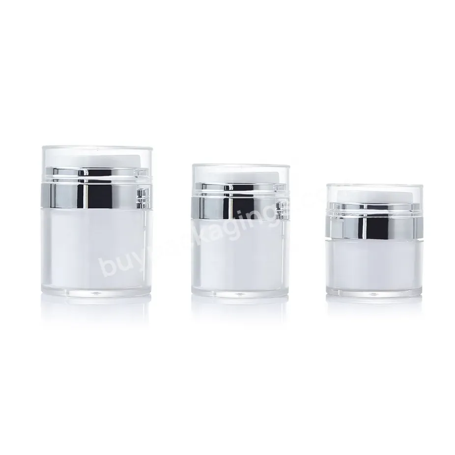 30ml,50ml,80ml Acrylic Airless Cosmetic Cream Pump Jar For Lotion