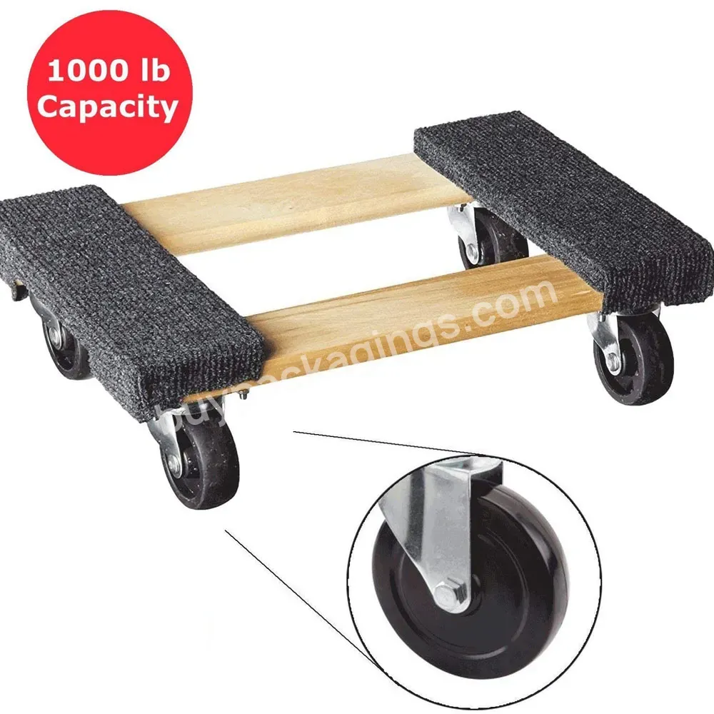 30"x18" Inch Carpeted End Hardwood Moving Furniture Dollies - Buy Carpeted Ends Furniture Dolly,Furniture Dollies,Moving Furniture Dollies.