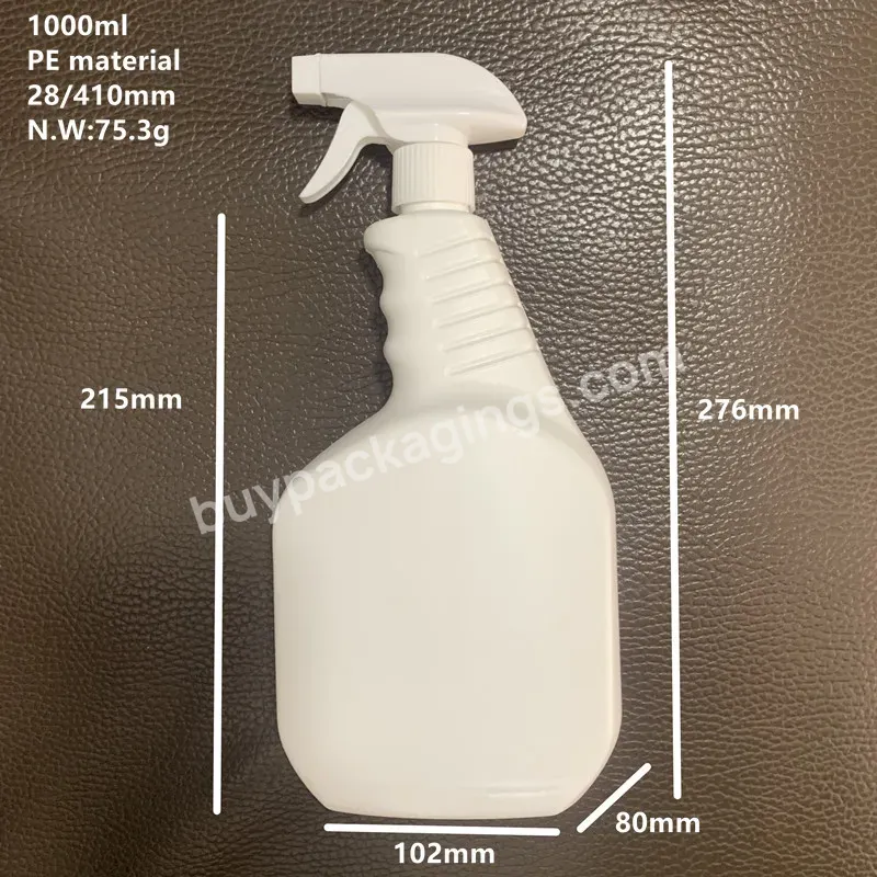 32 Oz 1000ml Plastic Hdpe Tirgger Spray Sprayer Bottle For Household Cleaning