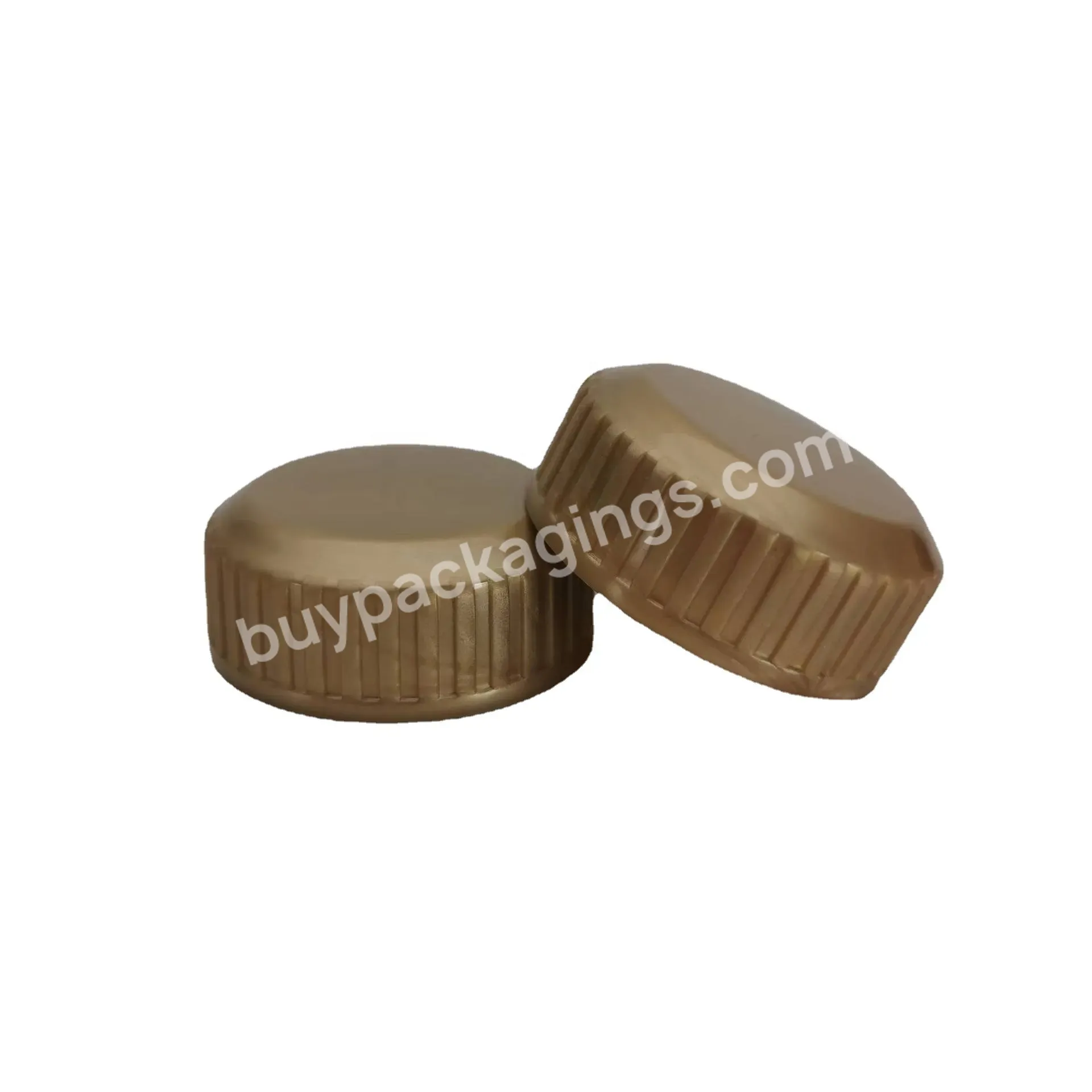 32mm 32/400 Two Double Layers Plastic Pp Ribbed Screw Cap Lid For Cosmetic Plastic Bottles