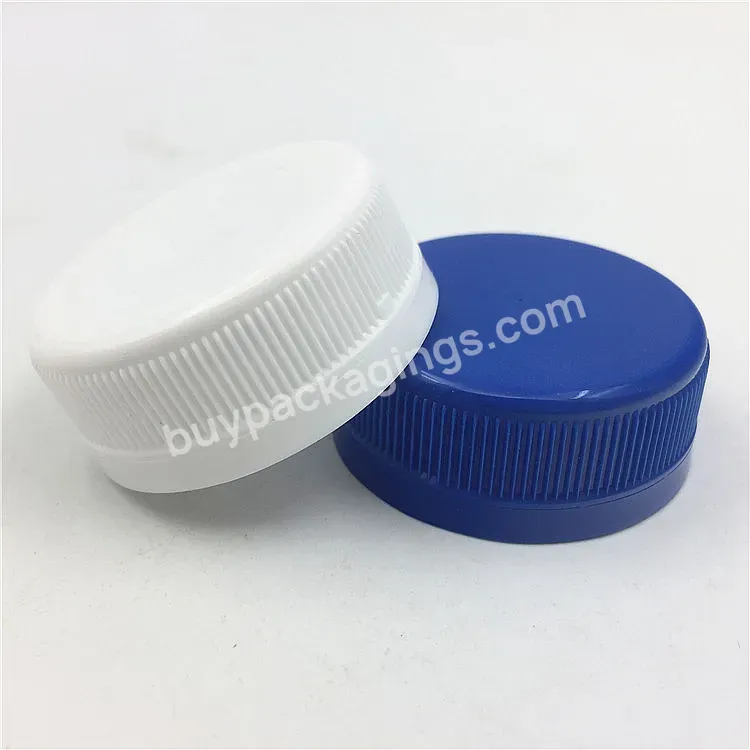 32mm Big Blue And White Tamper Evident Plastic Pp Beverage Water Bottle Cap Manufacturer/wholesale