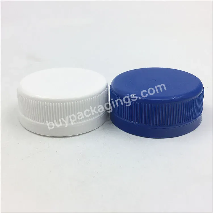 32mm Big Blue And White Tamper Evident Plastic Pp Beverage Water Bottle Cap Manufacturer/wholesale