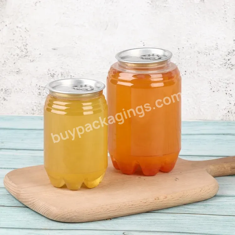 330ml 350ml Transparent Soda Juice Milk Beverage Cans Jar Plastic Pet Bottle