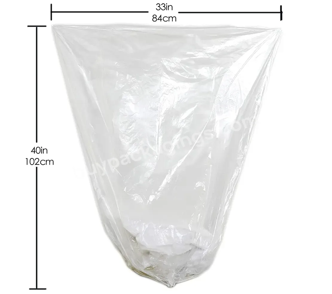 33gallon Large Trash Bags Clear Plastic Garbage Bag Can Liner Recycling Garbage Bags