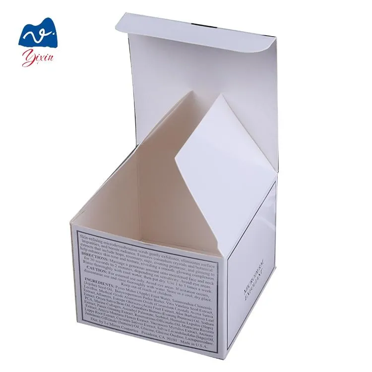 350g white cardboard printed packaging boxes