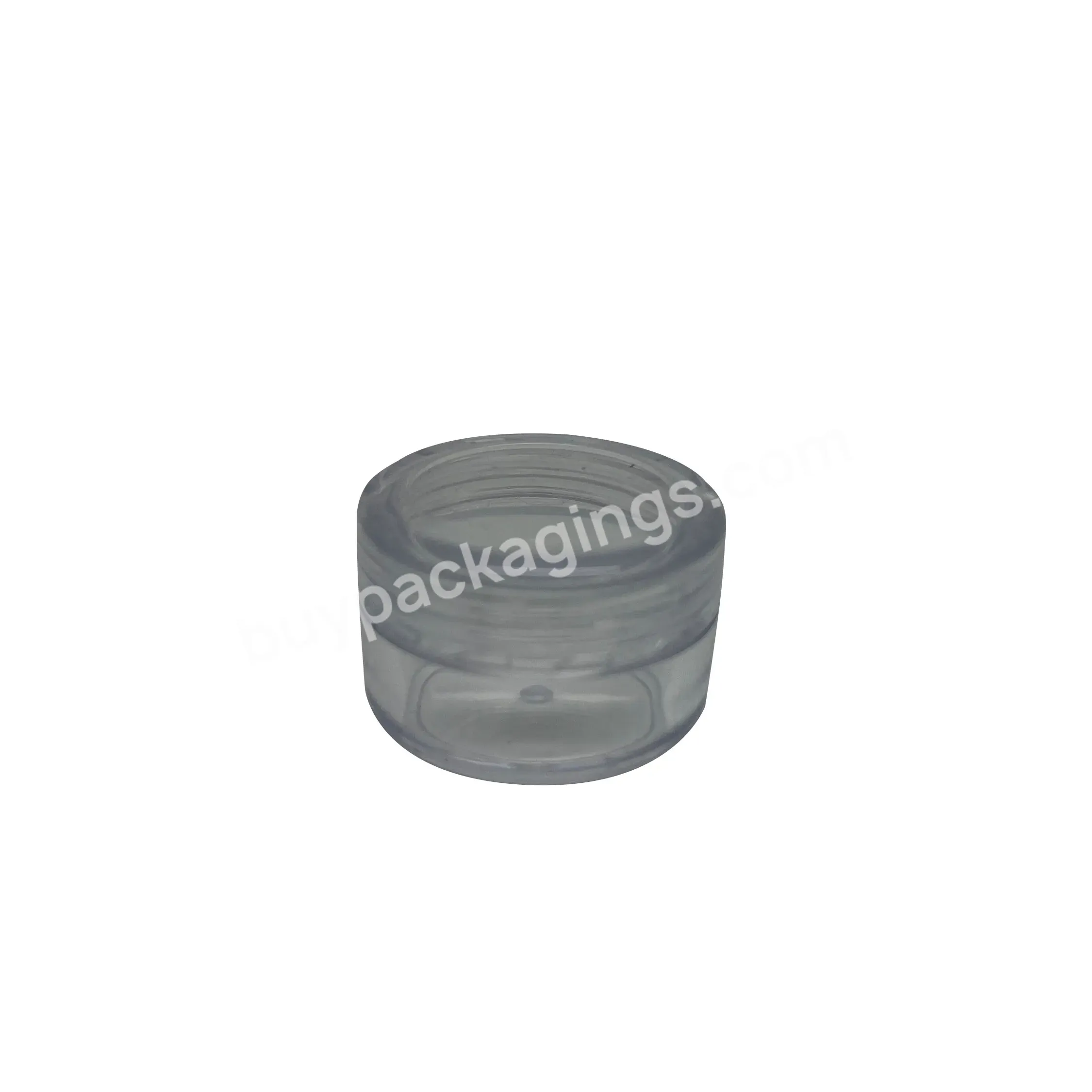 3/5/10/15/20g Wholesale Plastic Cream Bottle Clear Eye Shadow Box Portable Face Cream Jar