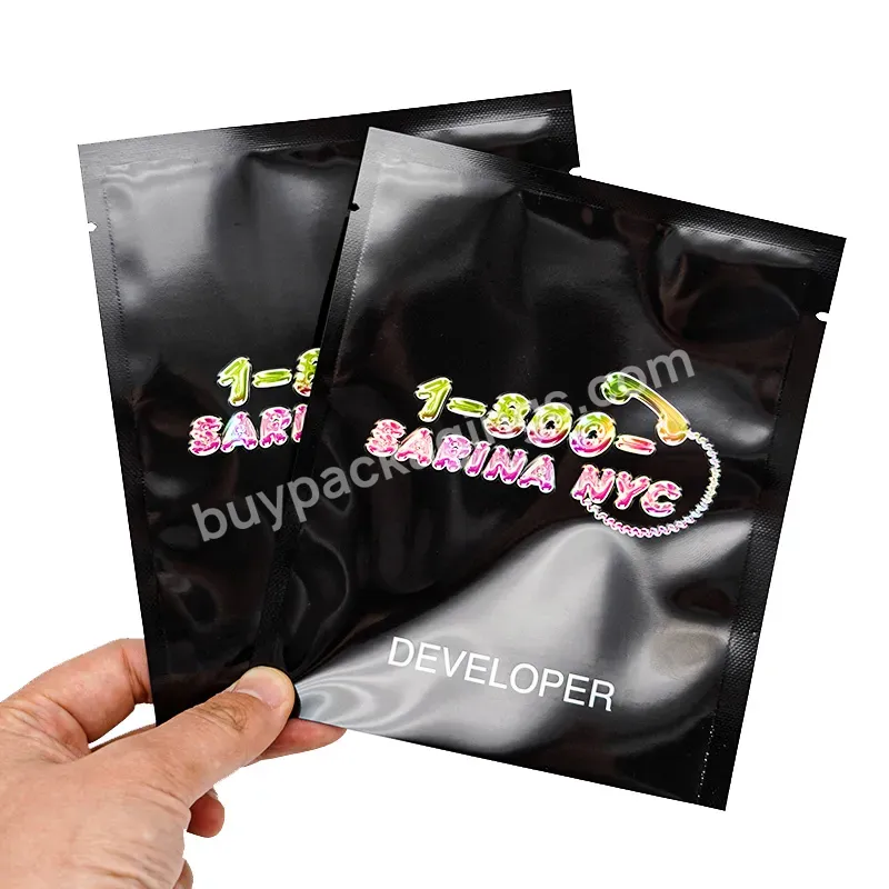 3.5g 7g 14g 28g Custom Printed Holographic Smell Proof Aluminium Foil Mylar Three-sealed Zipper Food Packaging Pouch Bag Plastic