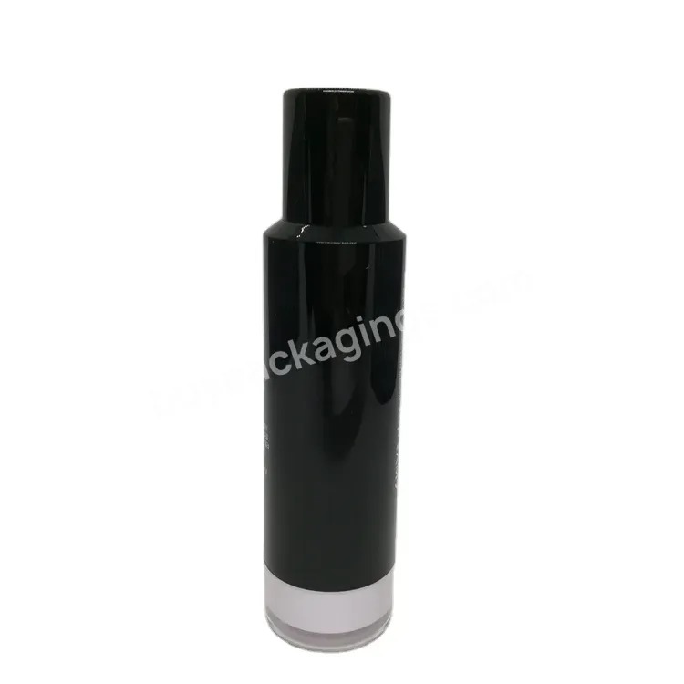 35ml Manufacture Plastic Black Serum Biodegradable Lotion Custom Cosmetic Packaging Airless Pump Bottle