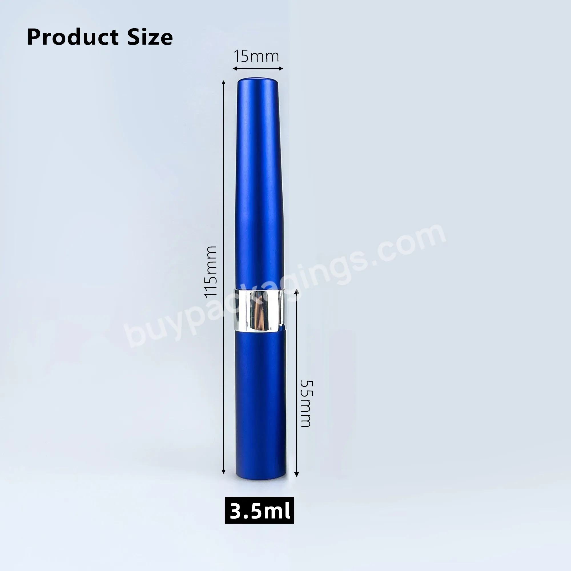 3.5ml Mini Custom Aluminum Colorful Mascara Tube Double Side Empty Eyeliner Tubes With Brush