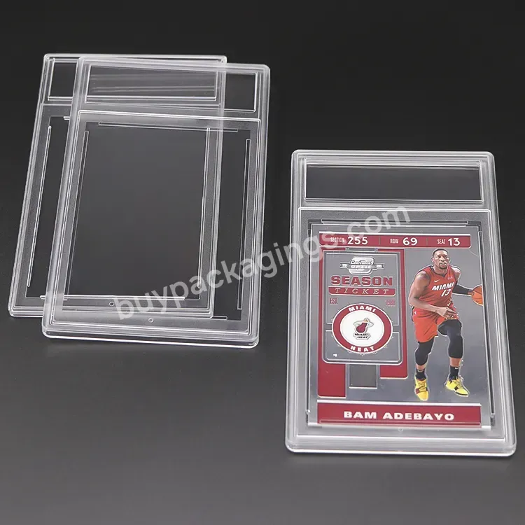 35pt 130pt Vintage Sports Card Bgs Sgc Tcg Ufc Yugioh Holder Grading Slab Customized Logo Acrylic Card Case For Pokemon Psa