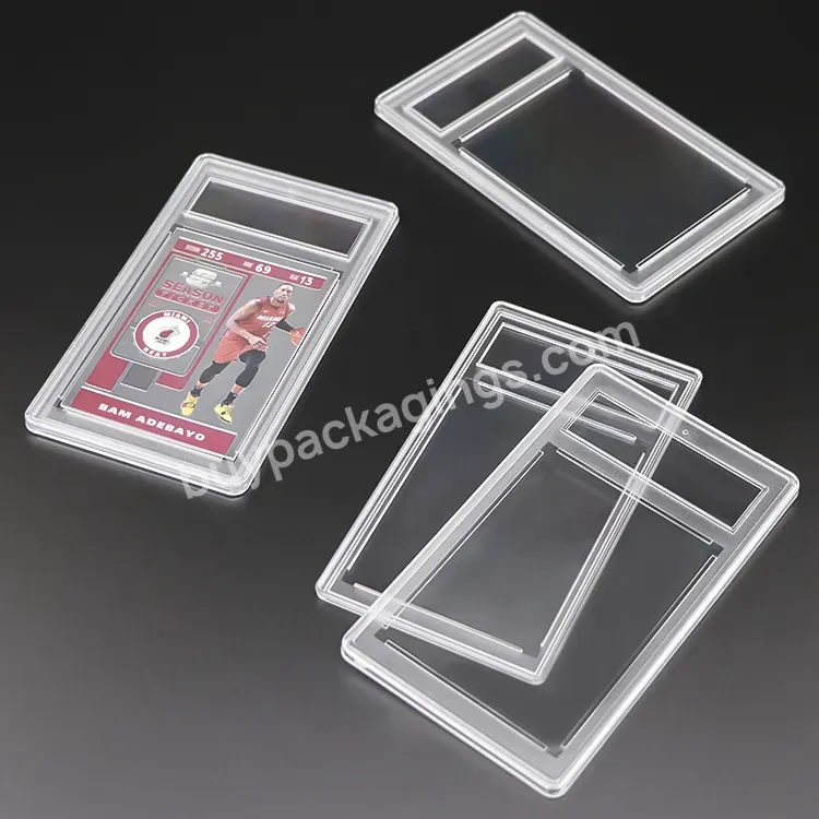 35pt 55pt 100pt 360pt Plastic Graded Card Storage Box Empty Hard Plastic Card Grading Slabs Case Display Cases Sports Card Slab