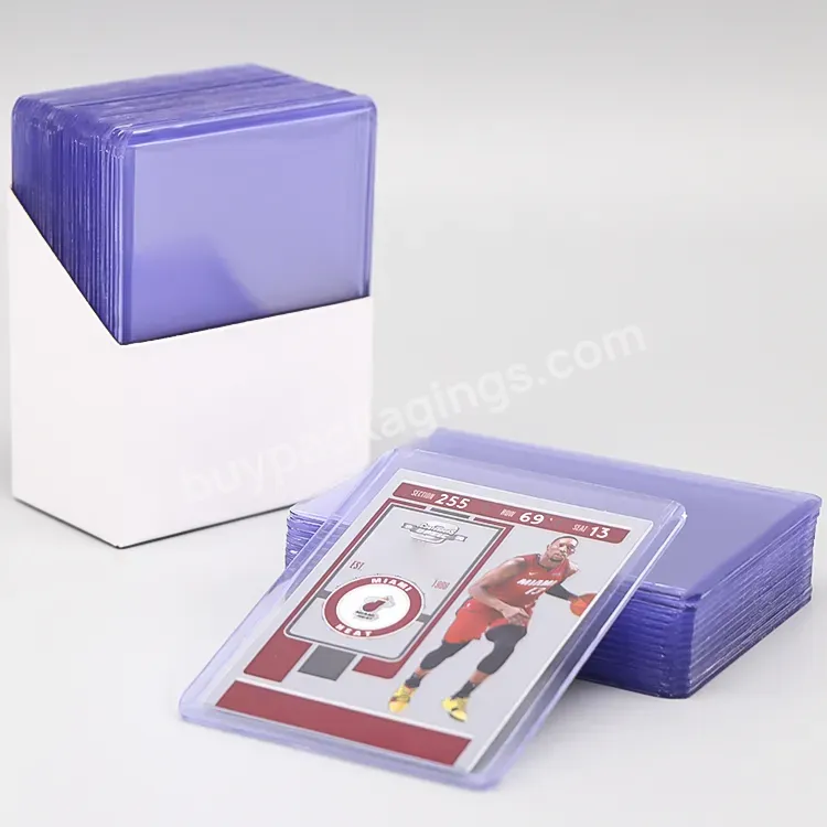 35pt 79pt Graded Card Sleeve Baseball Sports Holders Collectible Trading Card Top Loader Protective Saver Toploader For Ultra