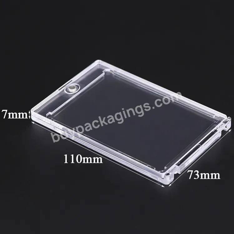 35pt Graded Card Stand Holder Protective Case Acrylic Game Cases For Pokemon Card Holder Box Sports Card Case Magnetic Holder