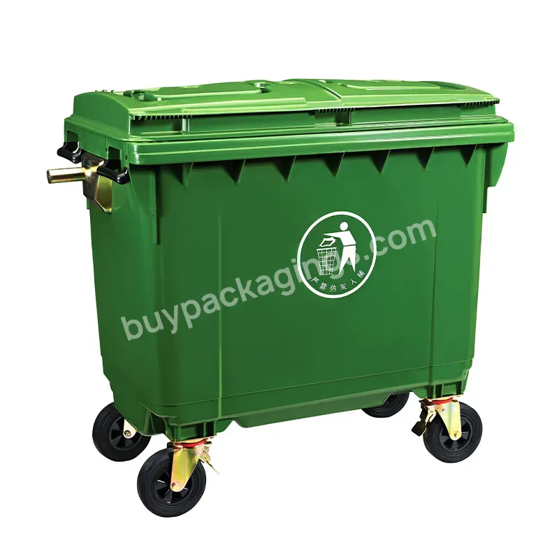 360 Liter Wholesale Plastic Trash Cans 660 Liter Outdoor Recycling Trash Can Outdoor Trash Can