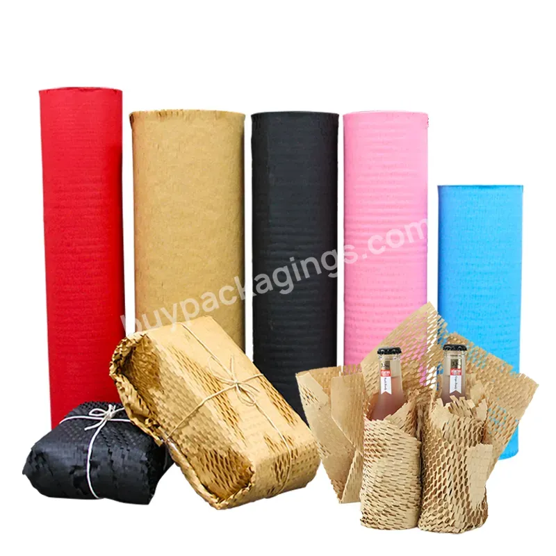 38*100m Cushioning Honeycomb Paper Roll Flower Shop Packaging Paper Honeycomb Paper Roll