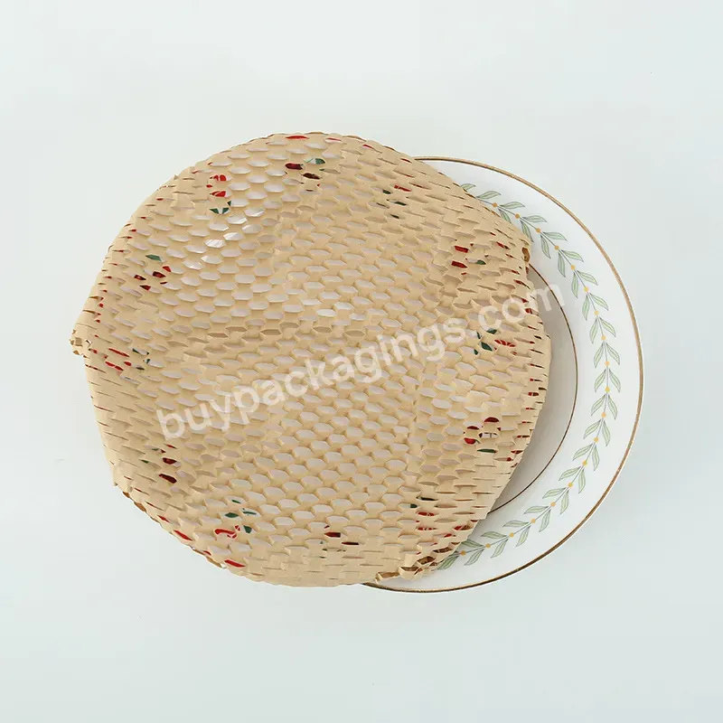 38*100m Kraft Honeycomb Paper Roll Paper Wrapping Packaging Honeycomb Paper Roll