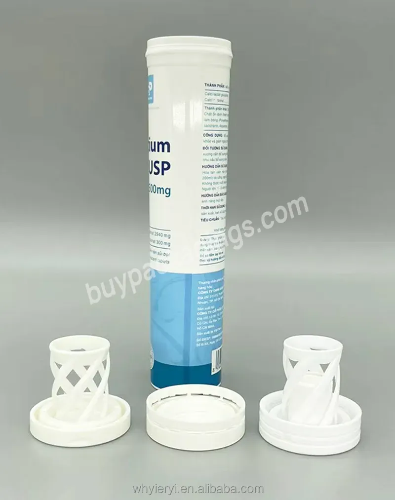 38*168mm High Quality Food Grade Effervescent Tablet Tube With Desiccant Bottle Cap - Buy Vitamin Tube,Effervescent Plastic Bottle,Effervescent Tablets And Tube.