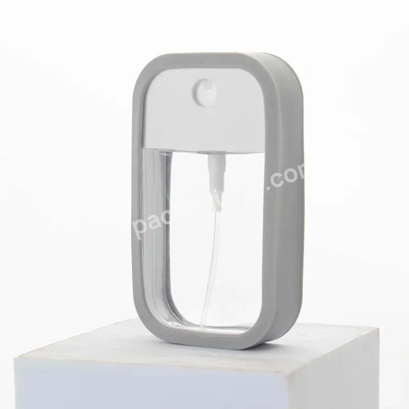 38/50ml Oem Odm Silicone Drop-proof Protective Case Mini Square Alcohol Perfume Travel Portable Spray Bottle