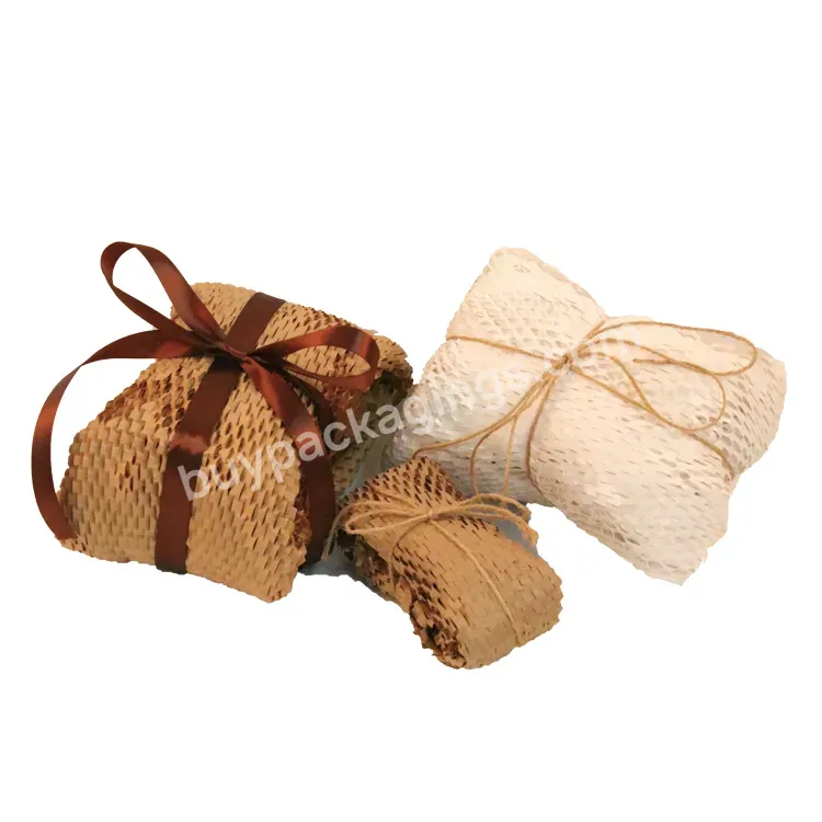 38cm*150m Honeycomb Packaging Honeycomb Kraft Paper Wrapping Paper Brown,White Paper Honeycomb