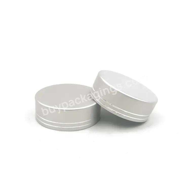 38mm Matte Silver Aluminum Cap For Capsule Bottle