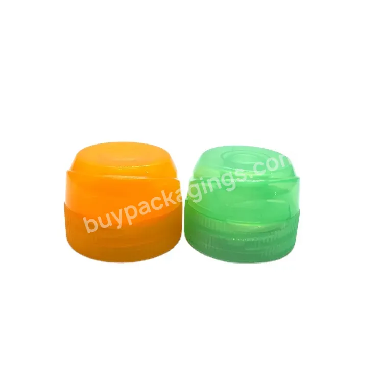 38mm Neck Plastic Flip Top Sport Drink Water Bottle Cap With Silicone Valve