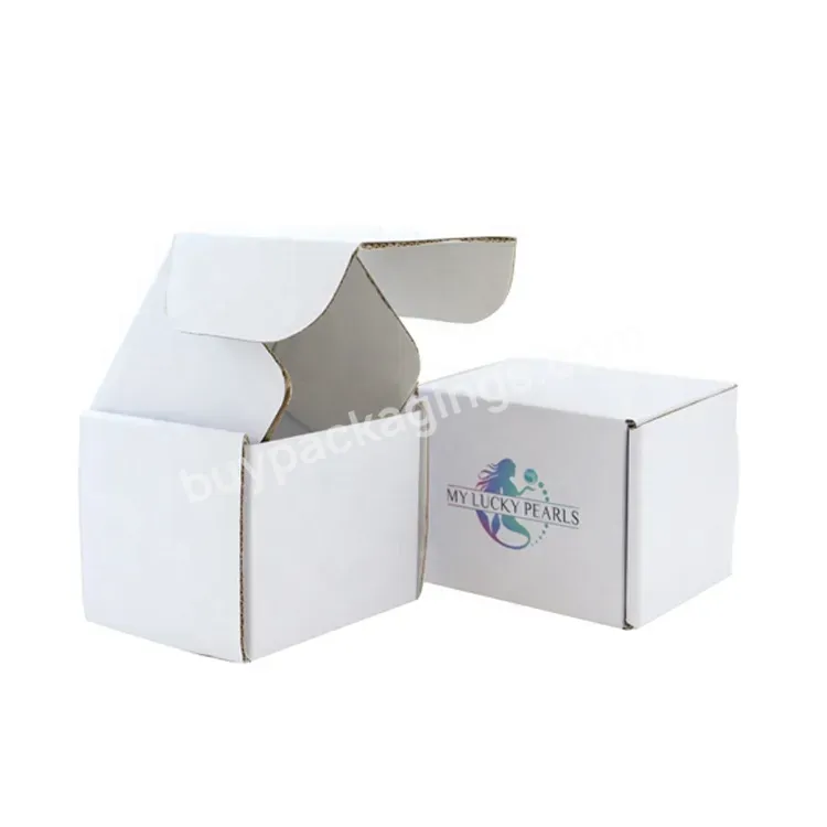 3d Printing White Ivy Cardboard Corrugated Packaging Shipping Mailer Box With Logo