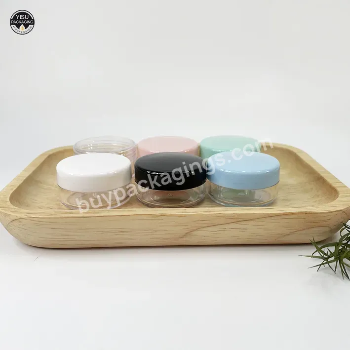 3g 5g 10g 15g 20g Cosmetics Jar Box Makeup Cream Nail Art Cosmetic Bead Storage Pot Container Round Bottle Portable Plastic Case