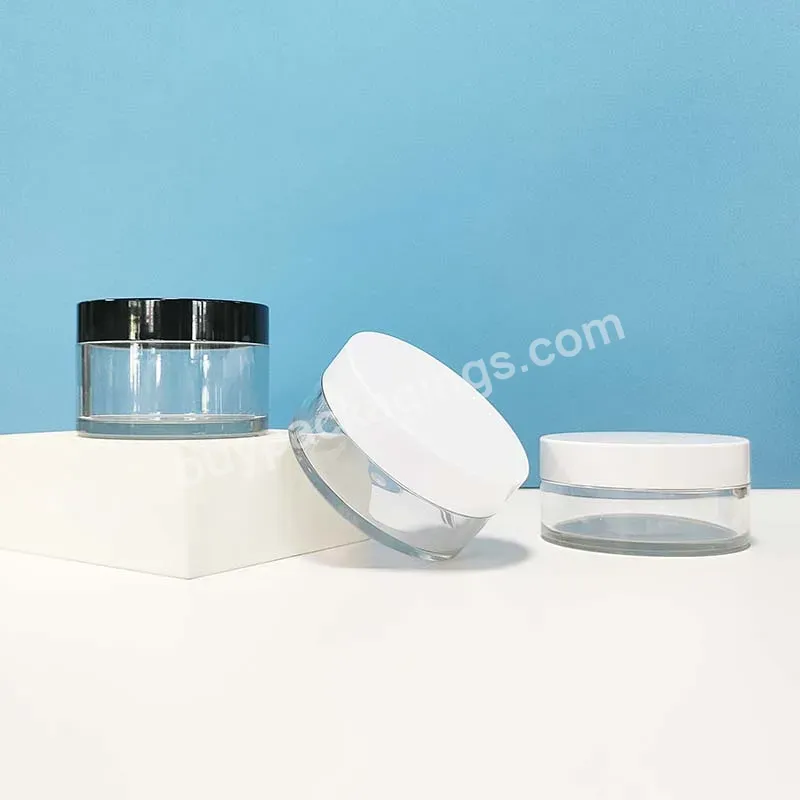 3g 5g 10g 15g Clear Pet Small Pots Factory Plastic Honey Jars With Customizable Lids For Lip Balm Container