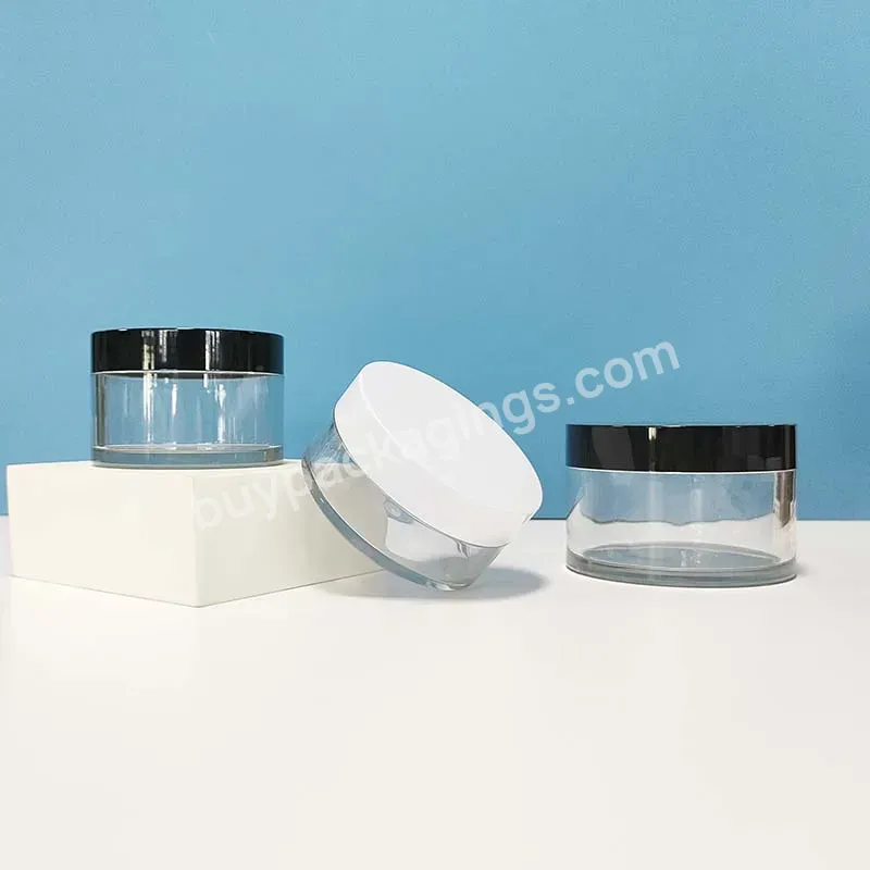 3g 5g 10g 15g Clear Pet Small Pots Factory Plastic Honey Jars With Customizable Lids For Lip Balm Container