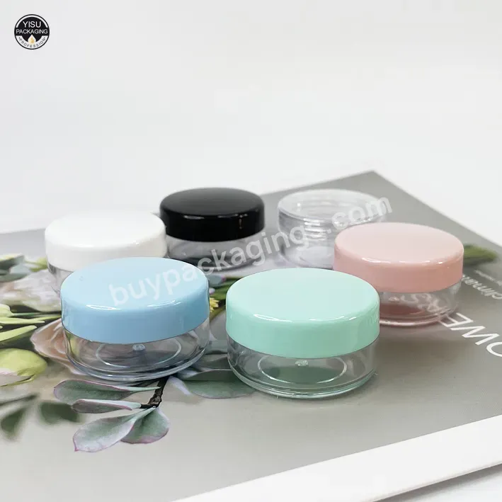 3g 5g 10g Small Plastic Sample Mini Bottle Jars Cosmetic Empty Makeup Containers Pot