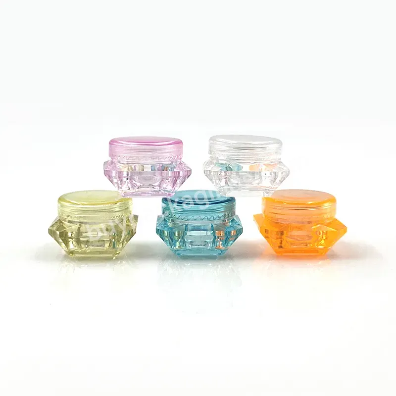 3g 5g Small Plastic Sample Mini Bottle Jars Cosmetic Empty Makeup Containers Pot