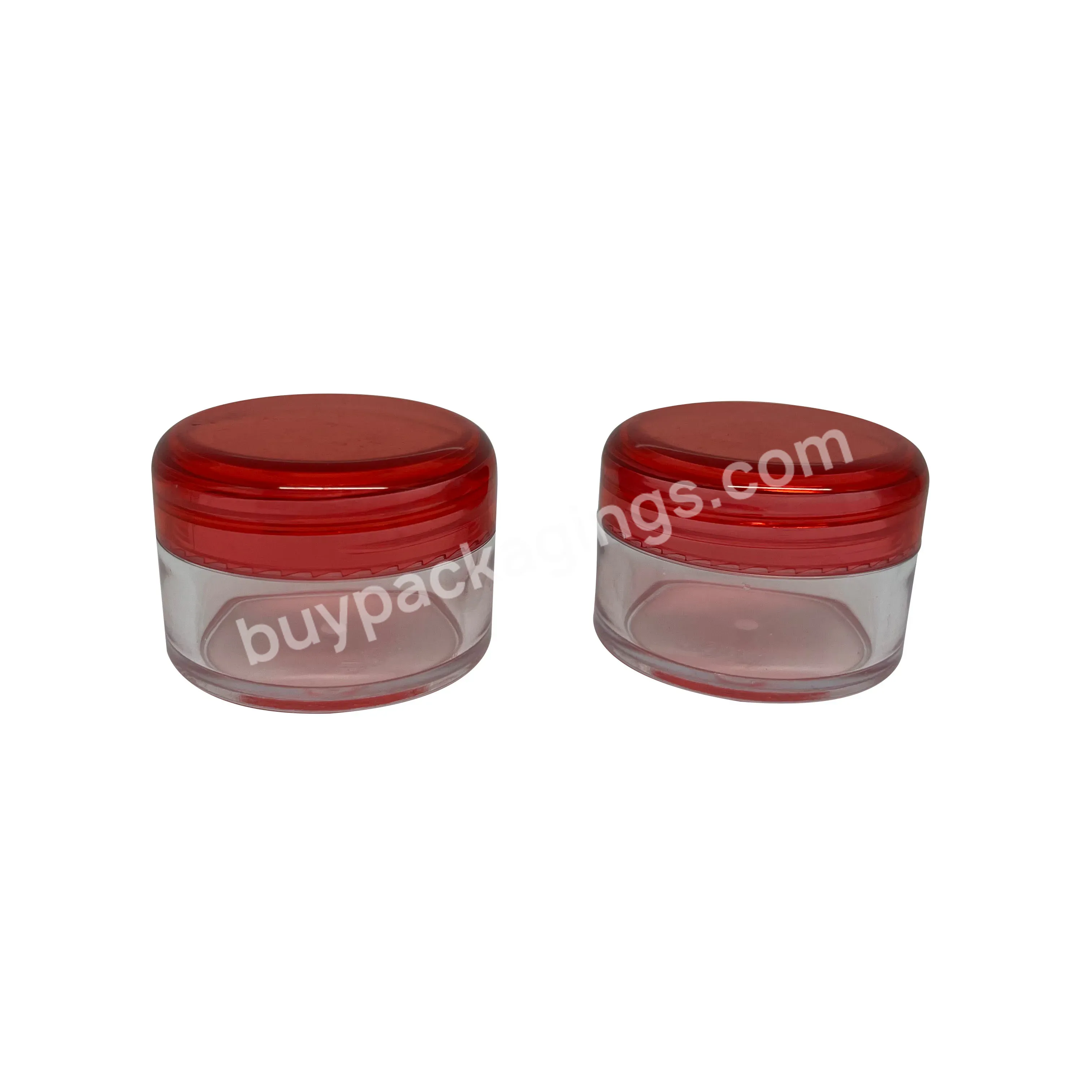 3g 5g Wholesale Plastic Round Jar Clear Eye Shadow Jar Cosmetic Cream Jar