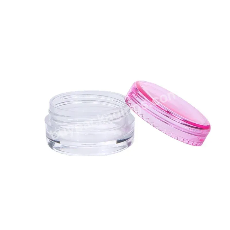 3g/5g Ps Plastic Small Round Face Cream Jar Lip Balm Jar