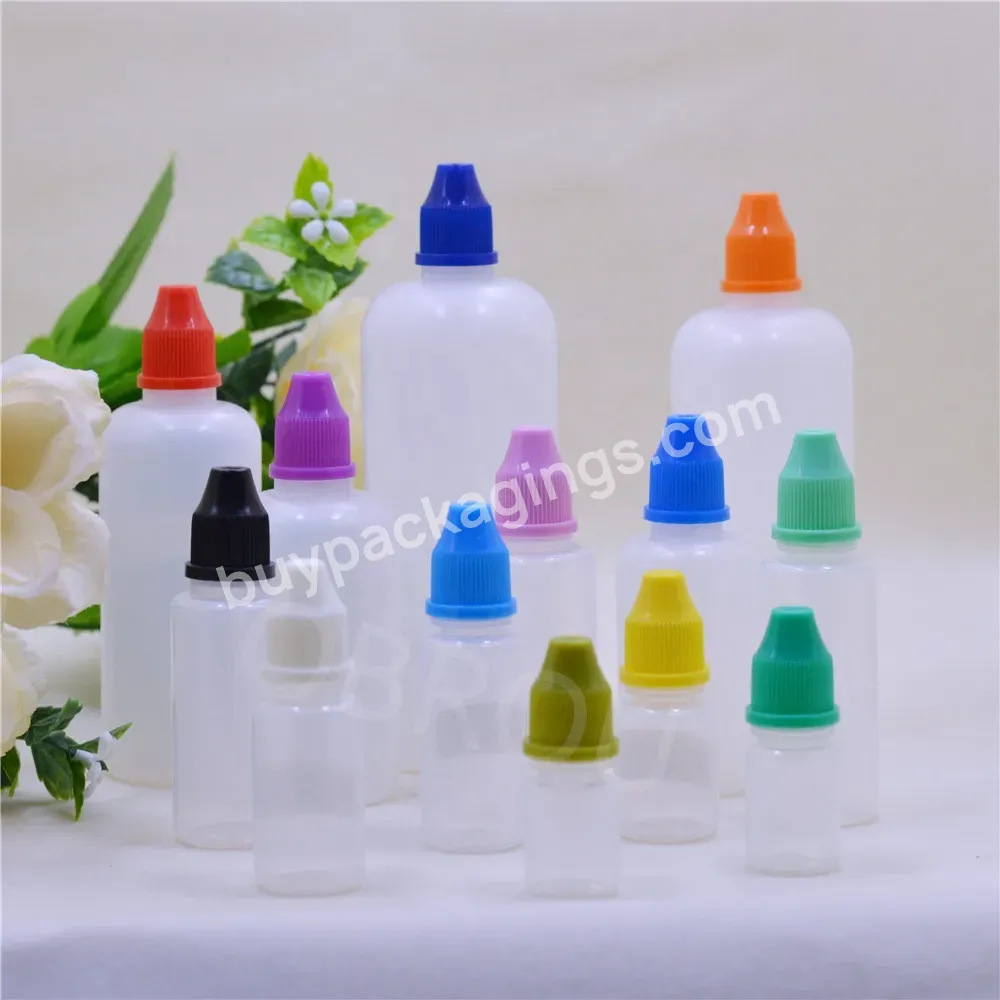 3ml 5ml 10ml 15ml 20ml 30ml Plastic Bottle New Tips 50ml 100ml 120ml Empty Squeeze Dropper Bottles With Private Label