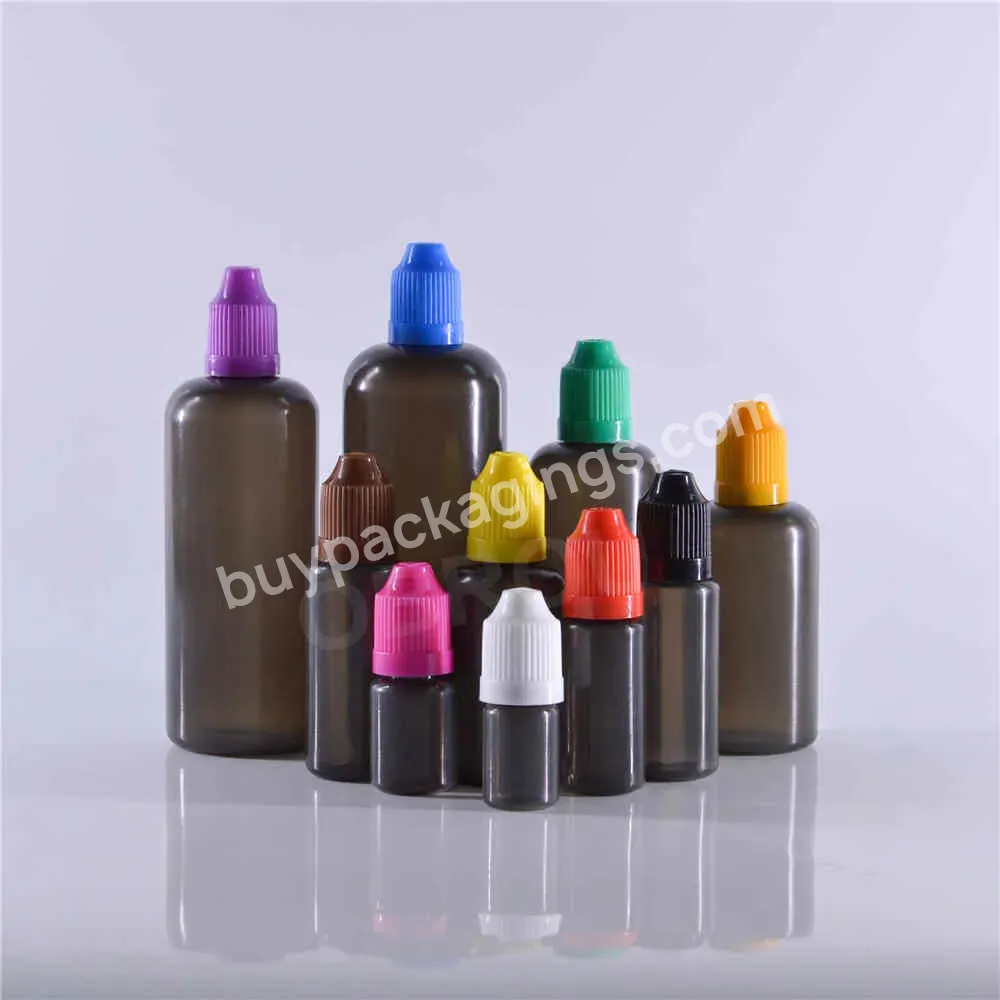 3ml 5ml 10ml 15ml Black Plastic Dropper Bottle 20ml 30ml 50ml 100ml 120ml Empty Dropper Plastic Bottle