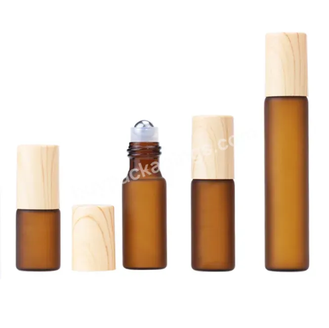 3ml 5ml 10ml Frosted Amber Clear Matte Empty Glass Roll On Bottle Essential Oil Bottle