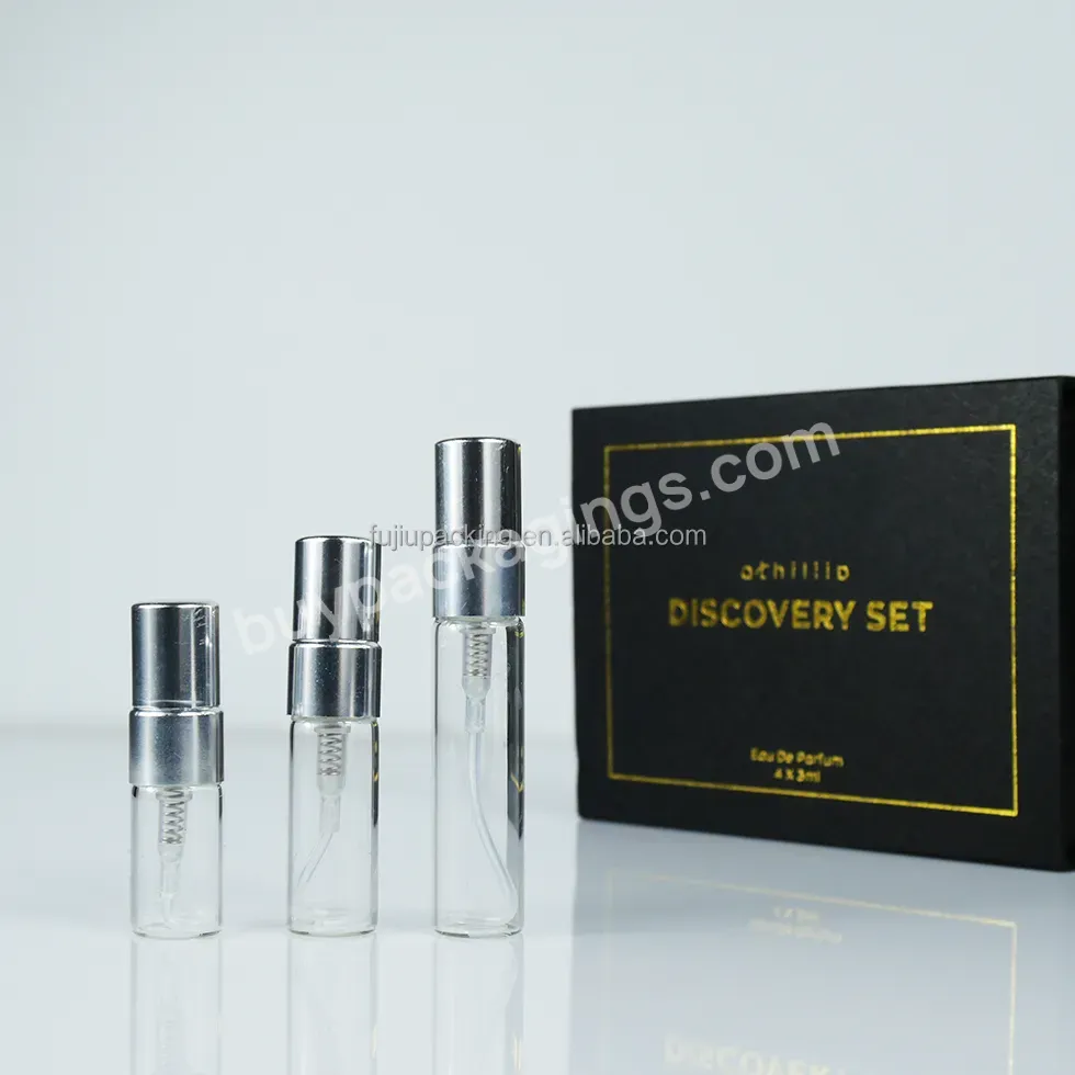 3ml 5ml 10ml Glass Spray Bottle Cosmetic Bottles Atomizezr Cosmetic Empty Custom Luxury Perfume Sample Bottles With Paper Box