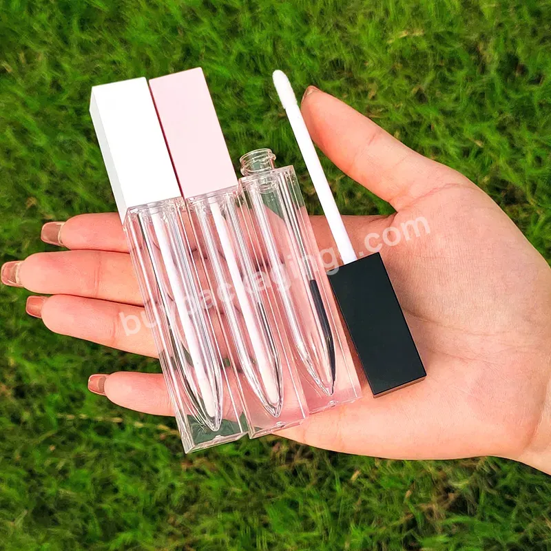 3ml 5ml 7ml 8ml 10ml Hot Selling Rose Gold Square Plastic Lip Gloss Tubes For Cosmetics Container Packaging With Wands In Stock