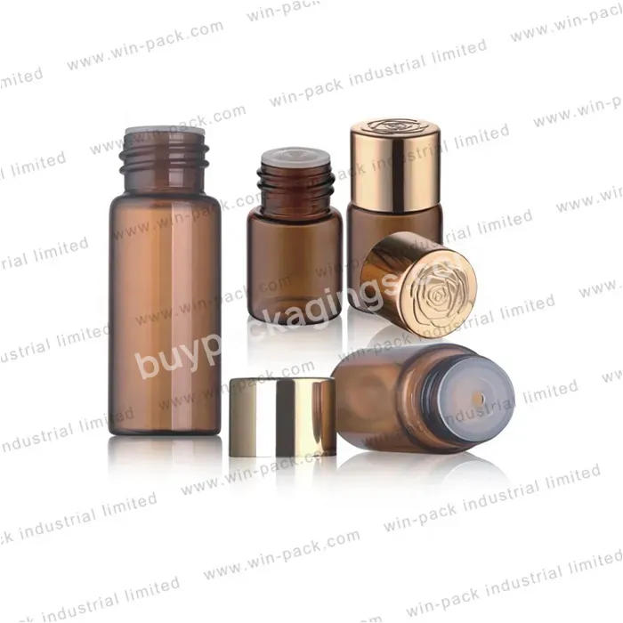 3ml 5ml 7ml 8ml Cosmetic Essential Oil Glass Tube Bottle With Screw Cap - Buy Essential Oil Bottle,Glass Bottles For Oil,3ml Tube Glass Bottle.