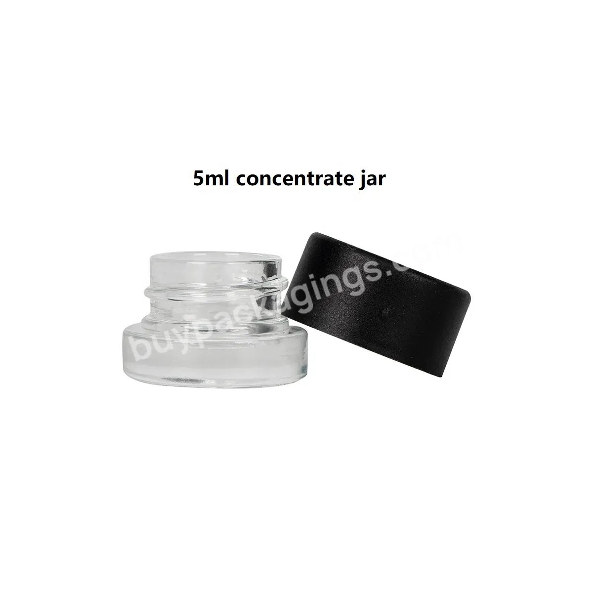 3ml 5ml 7ml 9ml Mini Glass Jar Oil Concentrate Container With Child Resistant Lid Glass Jar - Buy Child Resistant Lid Glass Jar,Concentrate Container,5ml Glass Jar.