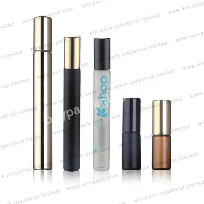 3ml 5ml 8ml 10ml 12ml 20ml 30ml Custom Round Cosmetic Glass Roll On Bottle For Perfume