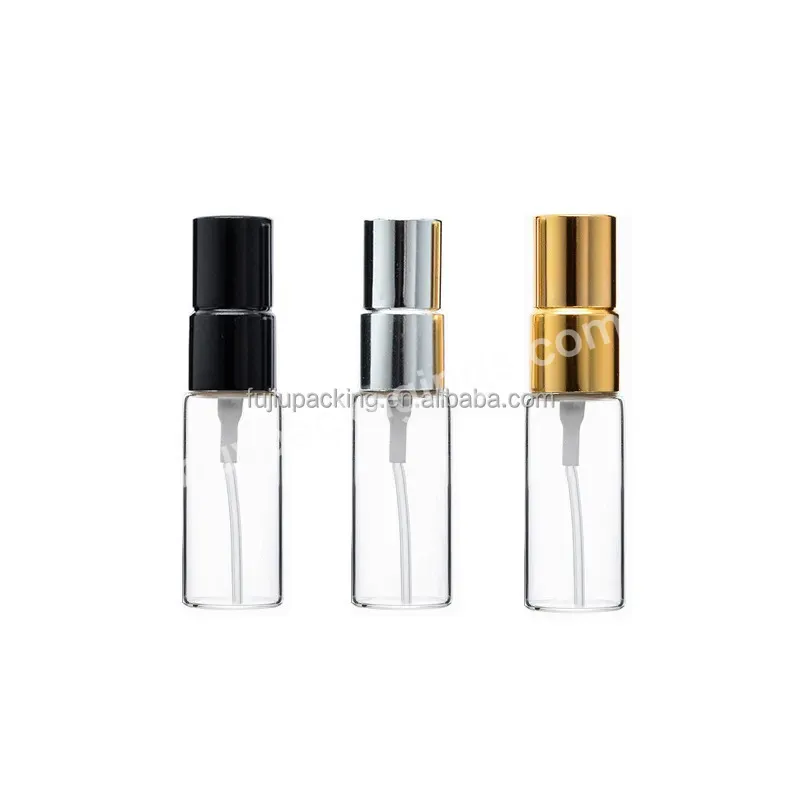 3ml 5ml 8ml 10ml 15ml Mini Tube Glass Empty Perfume Bottles Fine Mist Spray Bottle With Metal Cap