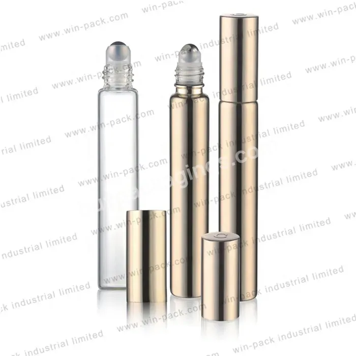 3ml 5ml 8ml 10ml 1ml Roller Bottle Roller Ball Clear Cosmetic Bottle With Cap For Personal Care Glass Roll On Bottle