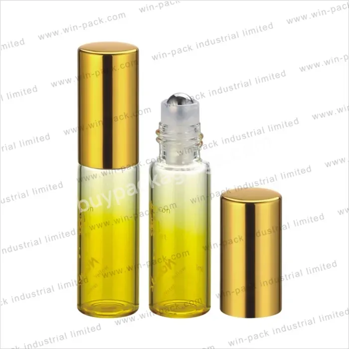 3ml 5ml 8ml 10ml Oil Roller Bottle Roller Ball Clear Cosmetic Bottle With Cap For Personal Care Glass Roll On Bottle