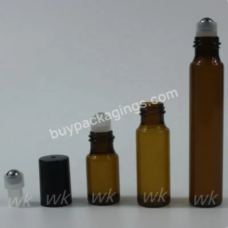 3ml 5ml 9ml Empty Essential Oil Roller Bottle Roll On Attar Bottles Perfume Cosmetic Glass Roll On Bottle