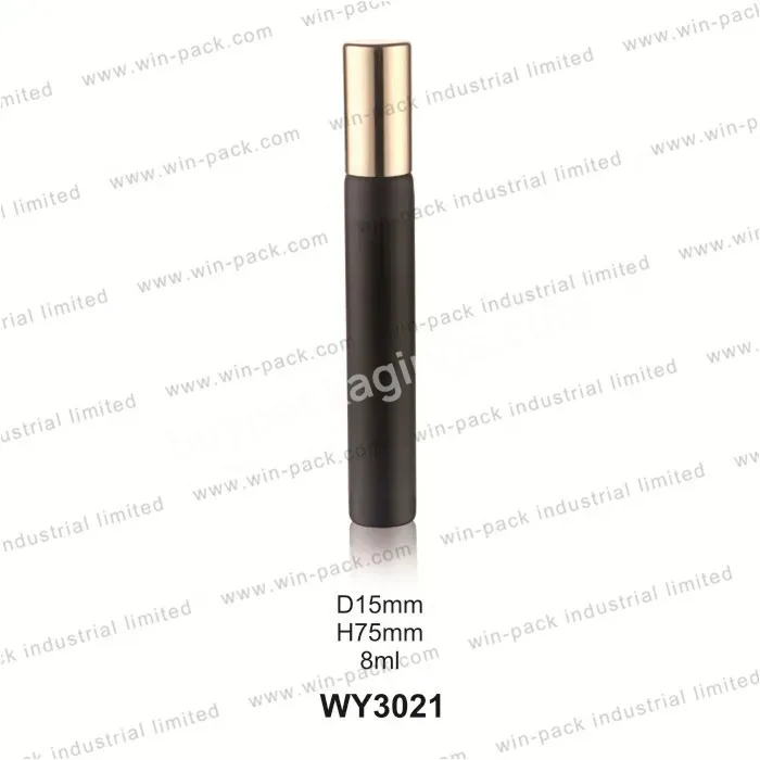 3ml 5ml High Quality Gold Metal Lid Essential Oil Roll On Glass Bottles Cosmetic Packaging