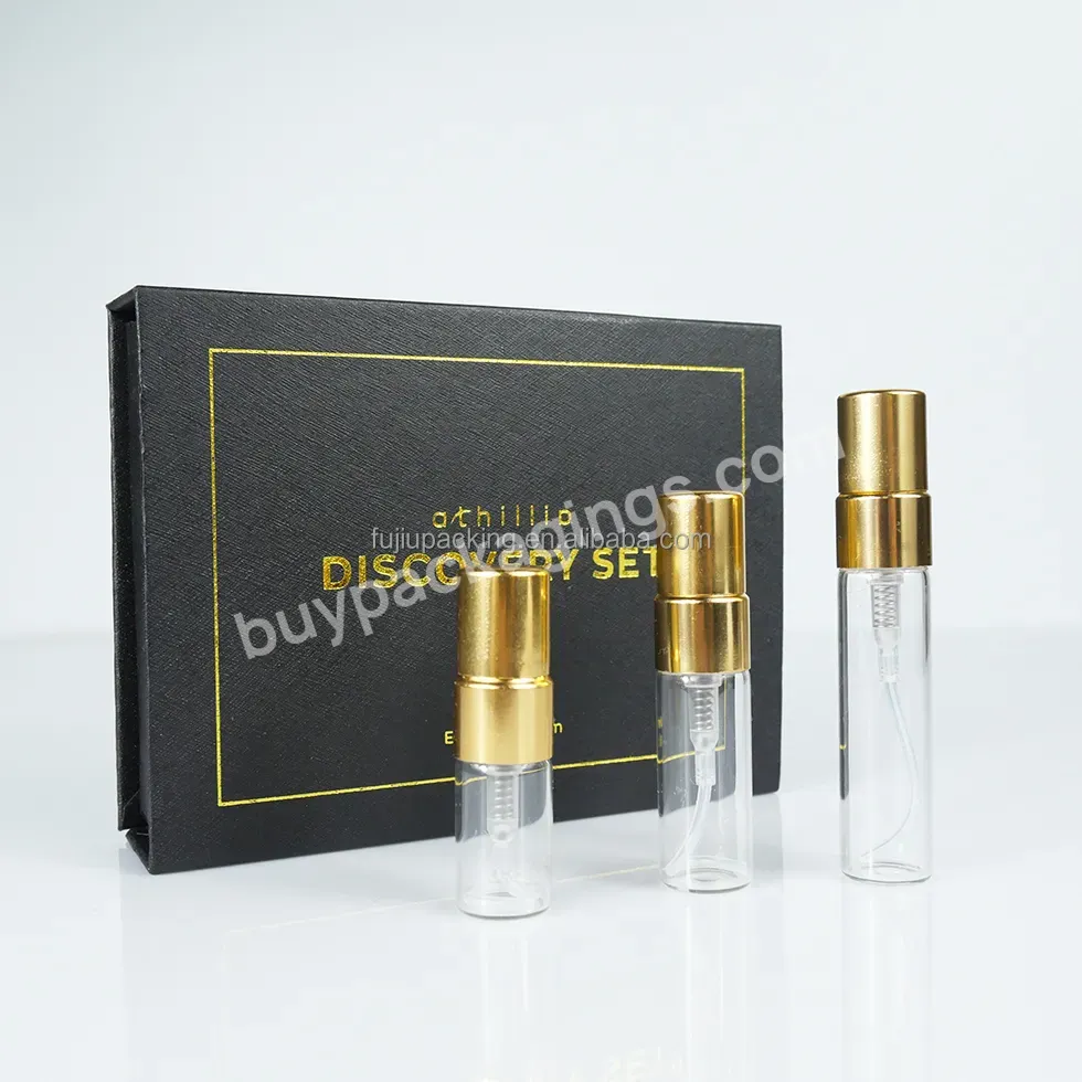 3ml Bottle 2ml 5ml 8ml 10ml Clear Tube Empty Vial Perfume Spray Mini Tester Glass Bottles With Golden Lids