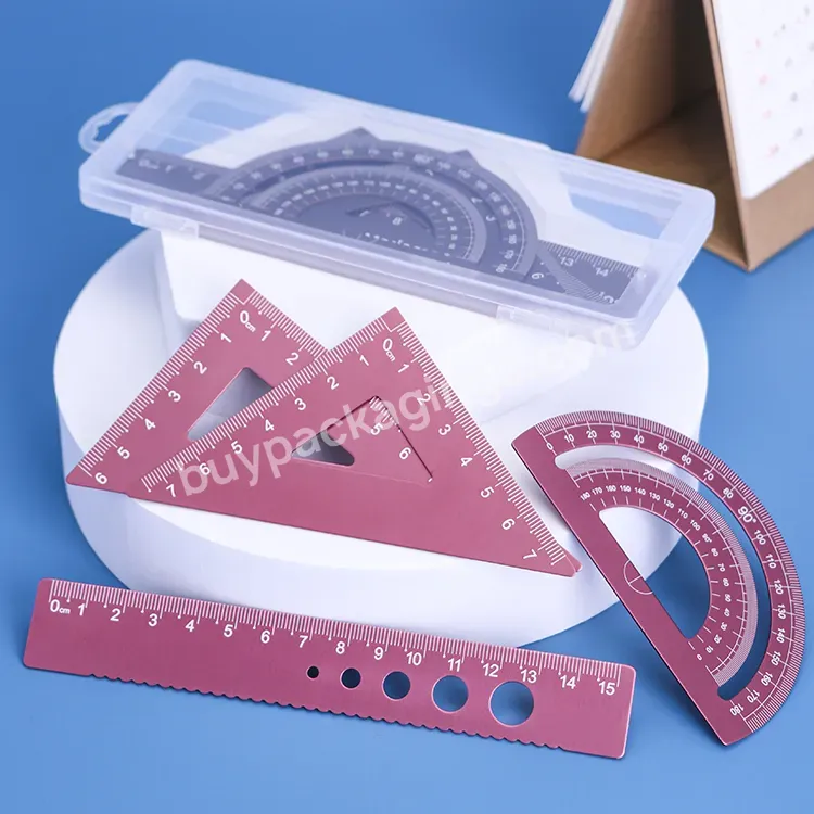 4 Pcs Ruler Instruments Math Set Geometry Box Kids Plastic Box Back To School Kit Stationery Math Set Oxford Mathematical - Buy Math Set Oxford Mathematical,Instruments Math Set,Geometry Box For Kids.