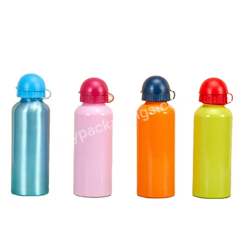 400ml Aluminum Sports Water Bottles With Flip Top Cap Hiking Tour Climbing Drink Water Bottle