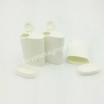 40cc Flat Chewing Gum Bottle,Flip Top Cap Pill Bottle,White Candy Bottle